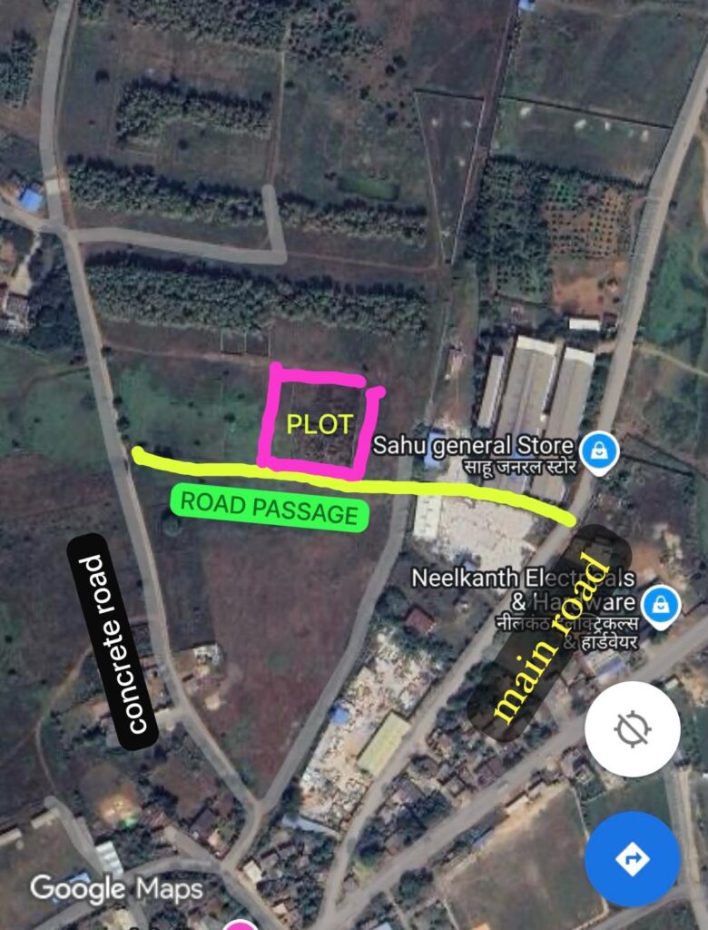 13000 sq plot Bahanakadi , Mandir Hasuad